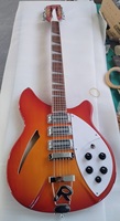 Weifang Rebon 12 String Ricken 360 Electric Guitar in Cherry Sunburst Colour