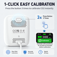 Analyseur Portable de gaz de formaldéhyde de dioxyde de carbone, moniteur de qualité de l'air PM2.5 pm1.0 PM10 HCHO détecteur de température