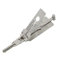 Outil d'ouverture de porte automobile 2-en-1 Lishi TOY43AT pour Toyota Camry Corolla Vios Series et crochet de serrurier OLIVER