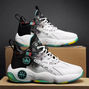 Chaussures de luxe pour hommes, baskets de haute qualité, chaussures de basket-ball à tige haute, polyvalentes, nouvelles, à semelle épaisse, antidérapantes, chaussures de sport - Product Image 5