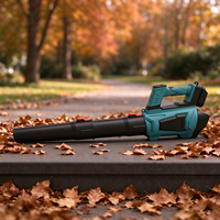Souffleur de feuilles robuste, balayeuse d'air pour jardin, outil de nettoyage pour cour, patio, pelouse et usage extérieur