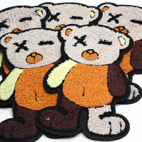 Patch brodé ours en peluche mignon, applique animale douce et moelleuse pour vêtements, vestes, sacs, et projets DIY