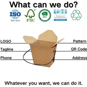 กล่องอาหารแบบนำกลับบ้าน YBLPAK สีน้ำตาลคราฟท์ พร้อมหูหิ้ว ป้องกันการรั่วซึมและคราบไขมัน เห<span class=keywords><strong>มา</strong></span>ะสำหรับงานแต่งงาน งานเลี้ยง และร้านอาหาร - Product Image 4