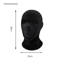 Invierno al aire libre ciclismo máscara de cara completa transpirable a prueba de viento a prueba de polvo mantener caliente Polar esquí motocicleta montar pasamontañas gorra