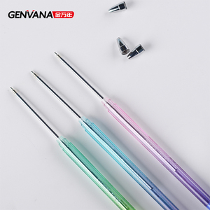 Genvana văn phòng phẩm bán buôn morandi bóng <span class=keywords><strong>Stylus</strong></span> bền vật liệu nhựa dầu Gel đầy màu sắc 0.5mm ống tiêm Hình Bút Bi - Product Image 6