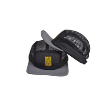 Casquette légère et ajustable à 5 panneaux en tissu maillé, unisexe, séchage rapide, respirante, pour sports de plein air, alpinisme, camping