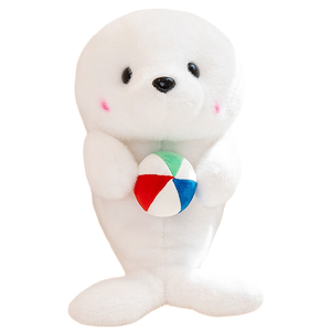 ตุ๊กตาปลาวาฬ<span class=keywords><strong>สี</strong></span><span class=keywords><strong>ขาว</strong></span>และตุ๊กตา<span class=keywords><strong>ปลาโลมา</strong></span><span class=keywords><strong>สี</strong></span>ฟ้าพาสเทลแบบแพ็คคู่ พร้อมลายปักแก้มสีบลัชออน ของที่ระลึกวันหยุดสไตล์ชายทะเล - Product Image 2