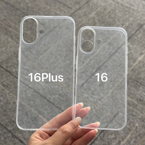 NOUVEAU pour <span class=keywords><strong>iPhone</strong></span> 16 Case Slim Clear 0.6MM Ultra Thin Hand Feel Phone Case Transparent Cover pour <span class=keywords><strong>iPhone</strong></span> 16 Pro Max Clear Case - Product Image 2