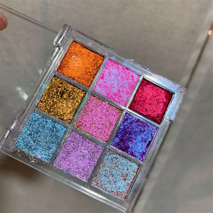 Mini du lịch Kích thước Duochrome màu DIY Palette 16mm vuông Chảo kích thước chuyển màu thay đổi trang điểm mỹ phẩm bóng mắt với hộp - Product Image 3