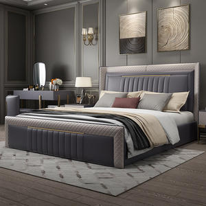 Set di Mobili per Camera da <span class=keywords><strong>Letto</strong></span> di Alta Qualità, <span class=keywords><strong>Letto</strong></span> Moderno King Size di Lusso, Struttura in Pelle Comoda per Camera da <span class=keywords><strong>Letto</strong></span> - Product Image 2