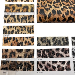 Presa di fabbrica in pelle sintetica di alta qualità con stampa leopardata animale borsa scarpe abbigliamento Rexine ecopelle - Product Image 2