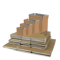 Emballages thermiques pour chaîne du froid sur mesure, cartons d'expédition en aluminium laminé, boîtes isothermes en carton ondulé pour aliments congelés