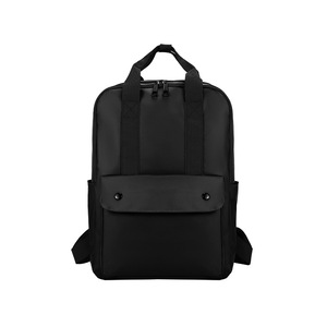 Simple Stylish <b>Backpack</b> For Men Women 14 Inch Laptop Bag Neutral Gender Solid Color Everyday Use Green Gray Black - Product Image 5