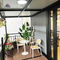 Maison préfabriquée en conteneur de 20 pieds, installation rapide (2 ouvriers/2 heures), personnalisable pour villa/bureau/hôtel