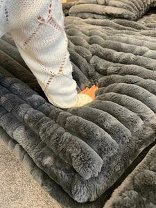 Sofa Chaise Double Ukuran Besar Mewah Modern, Kursi Sofa Kain <span class=keywords><strong>Corduroy</strong></span> Lembut untuk Ruang Tamu, Sofa Kompresi - Product Image 6