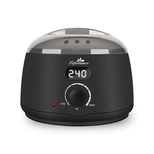 Calentador de cera personalizado de diseño clásico de 500cc con pantalla Máquina de calentamiento de cera negra profesional para derretir cera - Product Image 1