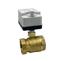 Vanne à boisseau sphérique électrique à moteur CC pour eau haute température, 2 ou 3 voies, 1/2 pouce, avec mini actionneur 5V 12V 24V 220V OEM