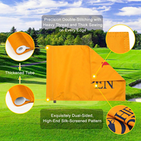Drapeau de golf brodé personnalisé, coupe de golf et drapeau double face résistant au soleil en Oxford 300D, drapeau maître