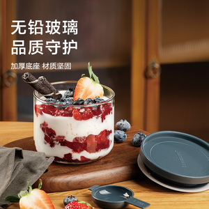 Verrerie <span class=keywords><strong>Luminarc</strong></span> 500ML 800ML 1100ML Récipient de stockage d'aliments <span class=keywords><strong>en</strong></span> <span class=keywords><strong>verre</strong></span> empilable Bocal hermétique <span class=keywords><strong>avec</strong></span> boîtes et cuillères scellées sûres - Product Image 3