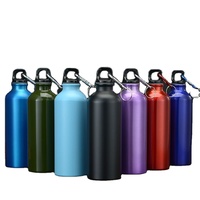 Bouteille d'eau de sport et de montagne vierge et légère de 500 ml, gourde sportive avec logo/design graphique personnalisable
