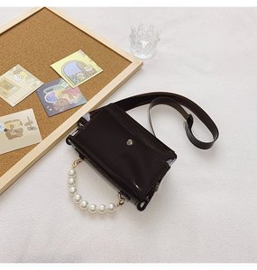 Summer Beach Little Girl Clear Pouch Baby Kid borsa Crossbody Mini borsa Jelly PVC <span class=keywords><strong>portafoglio</strong></span> con manico in perla - Product Image 6