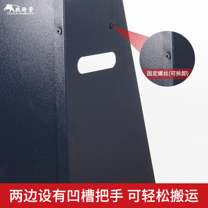 Estante metálico para equipo de control de disturbios, estante de almacenamiento para colocación de equipo de seguridad, rectangular multifuncional, azul oscuro - Product Image 5