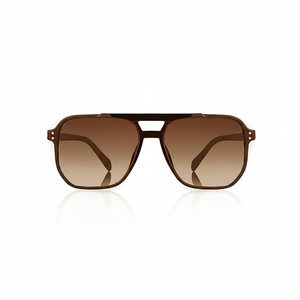 Lunettes de soleil unisexes tendance modèle pilote avec protection UV400 Marron 2035 TR Conçues pour les femmes - Product Image 1