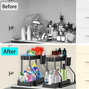 Ripiani per la cucina e il bagno in plastica d'acciaio con scatole per animali domestici facili <span class=keywords><strong>da</strong></span> appendere per frutta e spezie in metallo - Product Image 5