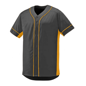 Baseball Tee <b>Shirts</b> Wholesale Custom Sublimated Plain Dyed Baseball Jersey High Quality Breathable Button up Baseball Jerseys - Product Image 5