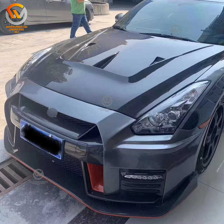 日産ニッサン 2008-2016 GT-R35 専用リアルカーボン ドアミラー 
