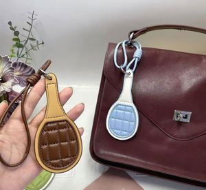 Braided PU Keychain, Tennis Racket <b>Hanger</b>, Sports <b>Key</b> Ring for Players - Product Image 4