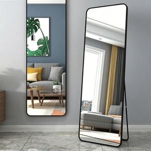 Bedroom Office Dormitory Essential 2025 Modern Full Body LED <b>Mirror</b> Floor Standing Custom Size Decorative Trending - Product Image 3