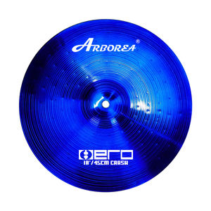 Arborea Fábrica Atacado de alta qualidade Blue Alloy Cymbal Set 14'hihat + 16'crash + 18'crash + 20'ride + cymbal Bag para Bateristas - Product Image 2