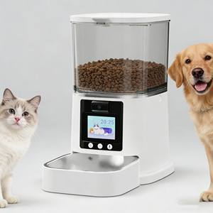 Comedero Inteligente para Mascotas, Dispensador Automático de Comida para Mascotas con WiFi, Control Remoto, para Perros y Gatos, Platos y Comederos para Mascotas - Product Image 1