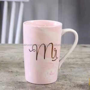 Mug en nylon marbré promotionnel unique 2024, imprimé en sérigraphie avec logo personnalisé, design MR MRS, tasse portable pour couple, cadeau - Product Image 3