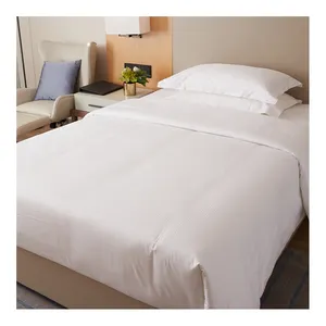 Hotel Guestroom Linen Set Cotton 5cm Stain Stripe Duvet Cover