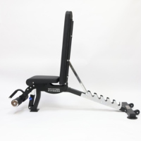 POWER TIGER Commercial PRO avec banc d'haltères pliable réglable pour exercice plat incliné et déclinable