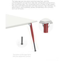 Greatway Assurance qualité BAS-WTH-A3 Bureau de direction pratique pour trois personnes Table de bureau Design moderne