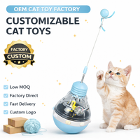 Jouet distributeur de friandises pour chat, réglable, en plastique écologique, réduit l'ennui, favorise la concentration, stimule le jeu, favorise une alimentation saine en intérieur