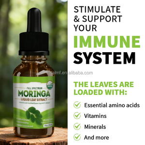 אורגני, נטול אלכוהול, נטול אלכוהול, סופג במהירות מלאה בספקטרום מלא, מרינגה, 2 צף (60 מ "ל) טיפות מורינגה - Product Image 4