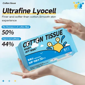 Extra-Soft Facial Tissue ướt Wipes dùng một lần bông Tissue không dệt vải Tissue hàng ngày làm sạch