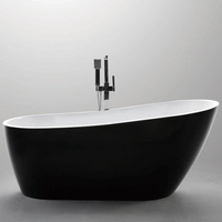Baignoire autoportante traditionnelle en pierre artificielle, écologique et durable, avec massage à remous d'air, 40 jets, 20 gallons, pour appartement