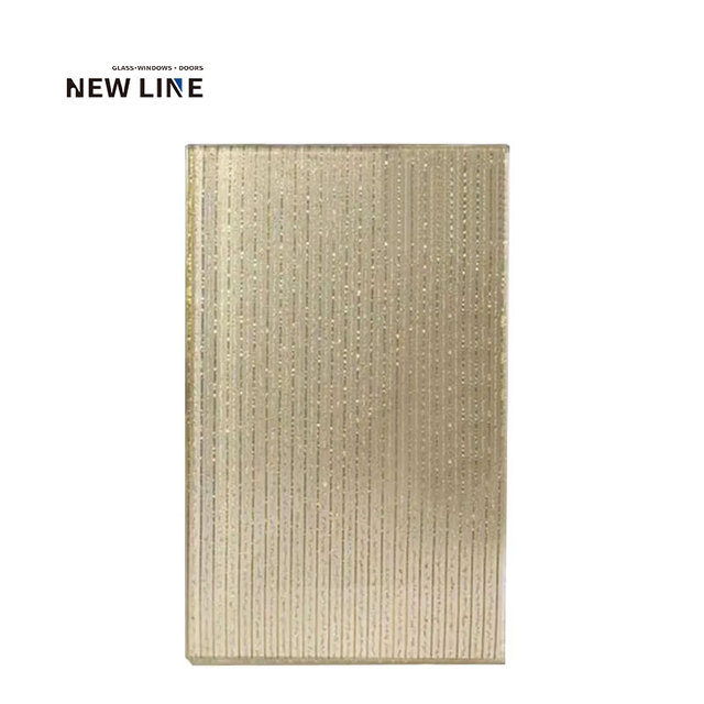 New Line Decorative Transparent Tempered Ribbed Reeded Moru Wave Fluted Glass Art Figured Textured Sheet Glass