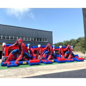 Château gonflable commercial extérieur coloré à prix d'usine, très vendu, pour saut et jeux - Product Image 2