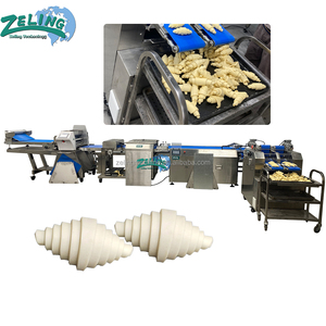 Nouvelle ligne de production de croissants entièrement automatique 6000 pièces/h, machine industrielle de fabrication de pâtisseries, acier inoxydable SUS304, contrôle PLC de qualité alimentaire - Product Image 3