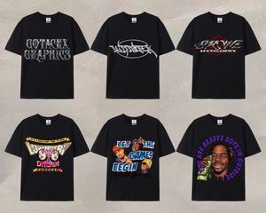 เสื้อยืดโอเวอร์ไซส์ แขนยาว/สั้น ผ้าฝ้าย 100% 220gsm ราคา<span class=keywords><strong>ถูก</strong></span> พิมพ์ลายปัก - Product Image 1