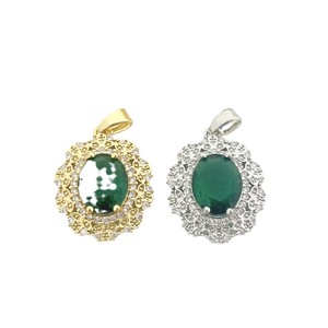 Pendentif en zircon diamanté, coupe ovale, forme goutte d'eau, bijoux pour femmes à porter au quotidien, origine Yiwu - Product Image 2