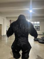Costume de mascotte de gorille gonflable de grande taille de 2,6 m, personnage de dessin animé, déguisement de fête d'Halloween, costume d'animal de carnaval, ours polaire adulte