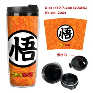 30 Design di alta qualità DBZ Anime Water Cup personaggio dei cartoni animati Umigame Anime Classic tazza da tè sensibile al calore tazza d'acqua in plastica PVC