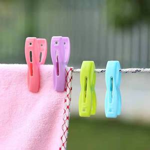 20 pinces à serviettes de plage, grandes pinces à linge en plastique coupe-vent, supports de fixation <span class=keywords><strong>pour</strong></span> chaise de plage - Product Image 3